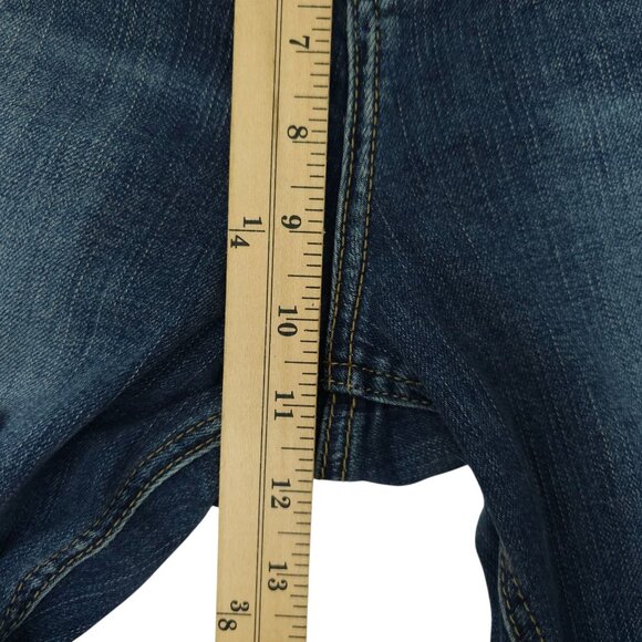 Silver Jeans Beau Denim Distressed Ripped Womens 31x28 Mid Rise Cuffed Hem - Picture 14 of 15